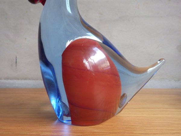 ムラーノ murano グラス salviati&co ニワトリ オブジェ 雄鶏♪