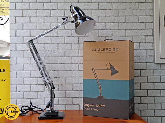 アングルポイズ ANGLEPOISE Original 1227 ブラスコレクション Brass Collection デスクランプ ジェットブラック 英国 元箱付■