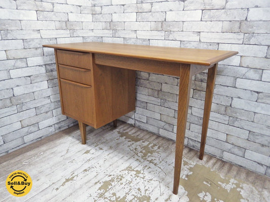 エスエーシーワークス SAC WORKS ライティングデスク WRITING DESK RF-004 チーク無垢材 北欧スタイル ●