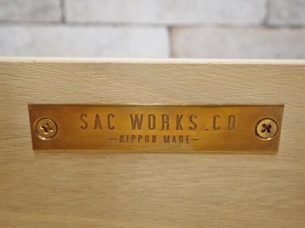 エスエーシーワークス SAC WORKS ライティングデスク WRITING DESK RF-004 チーク無垢材 北欧スタイル ●