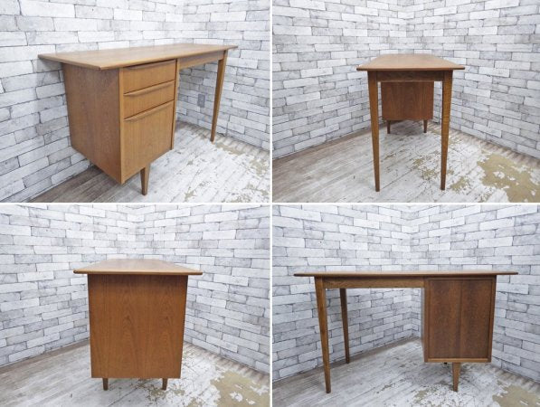 エスエーシーワークス SAC WORKS ライティングデスク WRITING DESK RF-004 チーク無垢材 北欧スタイル ●