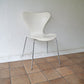 フリッツハンセン Fritz Hansen セブンチェア Seven Chair アルネヤコブセン Arne Jacobsen ホワイトラッカー (定価:￥72,360-/'91.ver) ◇