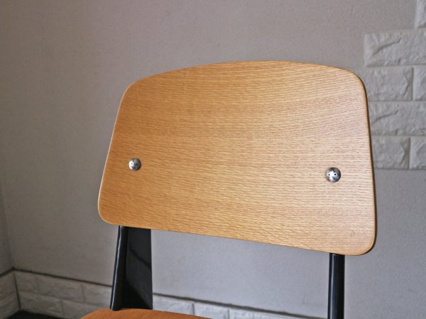 ジャン プルーヴェ スタンダードチェア Standardchair リプロダクト オーク × ブラック ◎