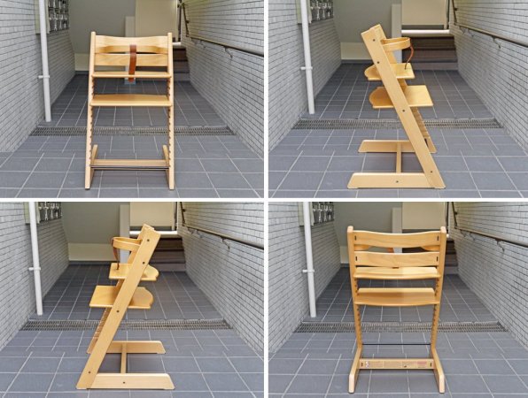 ストッケ STOKKE トリップトラップ TRIPP TRAPP ベビーチェア 新型 ナチュラル 木製ガード付き 北欧 ノルウェー ■