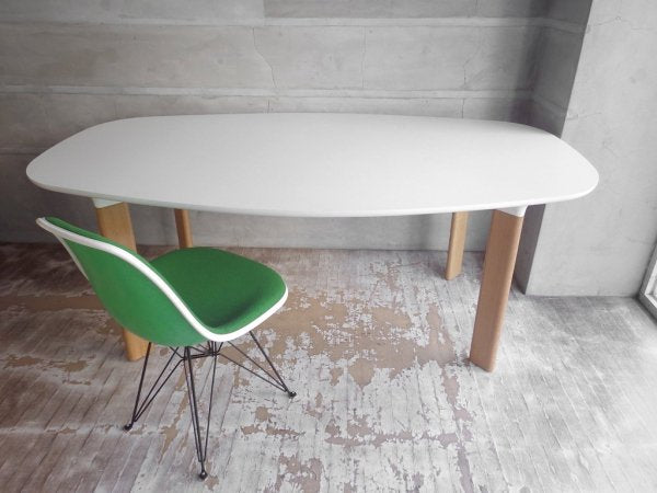 フリッツハンセン Fritz Hansen アナログ テーブル ANALOG table ダイニングテーブル オークベース ホワイトラミネート ハイメ・アジョン W185cm ♪