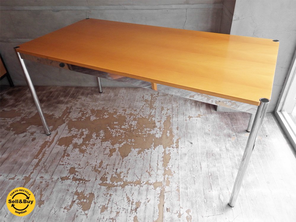 USMモジュラーファニチャー USMハラー テーブル USM Haller Table ナチュラル ダイニングテーブル オフィス デスク ♪