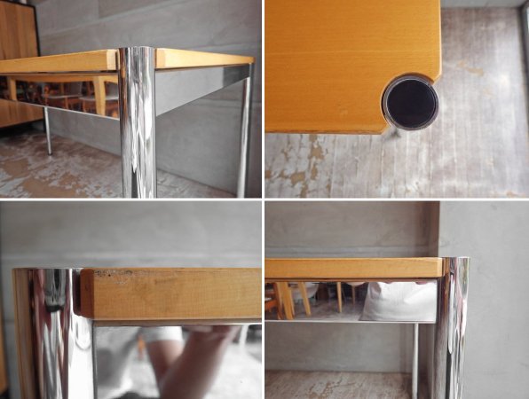 USMモジュラーファニチャー USMハラー テーブル USM Haller Table ナチュラル ダイニングテーブル オフィス デスク ♪