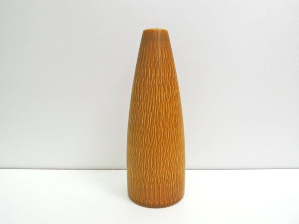 boveskov stentøj vase フラワーベース 花瓶 デンマーク 北欧陶器 イエロー ●