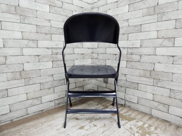 クラリン CLARIN オールスチール フォールディングチェア ALL STEEL FOLDING CHAIR エーシェイプ A shape ネイビー A ●