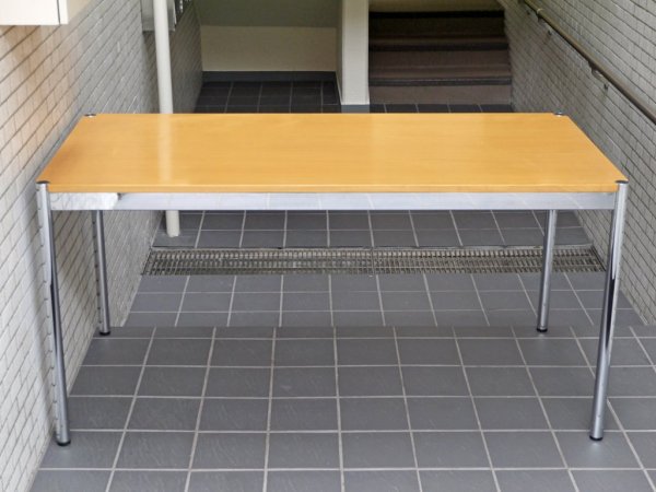 USMモジュラーファニチャー USMハラー テーブル USM Haller Table ワーキングテーブル ダイニングテーブル  デスク ビーチ材 ナチュラル天板 ■