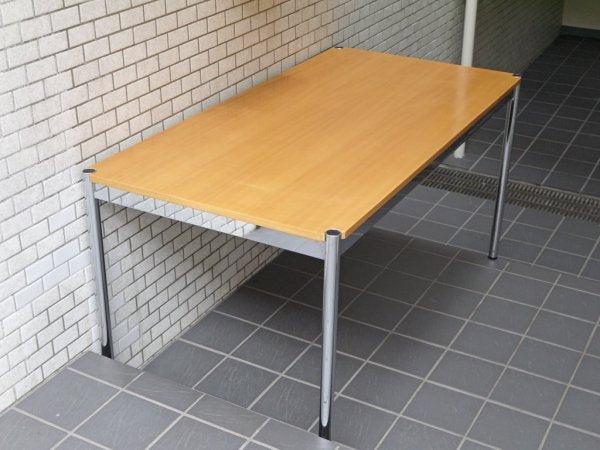 USMモジュラーファニチャー USMハラー テーブル USM Haller Table ワーキングテーブル ダイニングテーブル  デスク ビーチ材 ナチュラル天板 ■