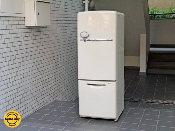 ナショナル National ウィル WiLL FRIDGE mini パーソナルノンフロン冷凍冷蔵庫 フリッジミニ ホワイト 廃盤 2003年製 162L オリジナル ノスタルジックデザイン ■