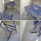 クラリン CLARIN オールスチール フォールディングチェア ALL STEEL FOLDING CHAIR エーシェイプ A shape ネイビー B ■