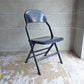 クラリン CLARIN オールスチール フォールディングチェア ALL STEEL FOLDING CHAIR エーシェイプ A shape ネイビー B♪