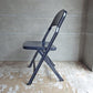 クラリン CLARIN オールスチール フォールディングチェア ALL STEEL FOLDING CHAIR エーシェイプ A shape ネイビー B♪