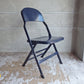 クラリン CLARIN オールスチール フォールディングチェア ALL STEEL FOLDING CHAIR エーシェイプ A shape ネイビー A♪