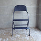 クラリン CLARIN オールスチール フォールディングチェア ALL STEEL FOLDING CHAIR エーシェイプ A shape ネイビー A♪