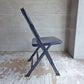 クラリン CLARIN オールスチール フォールディングチェア ALL STEEL FOLDING CHAIR エーシェイプ A shape ネイビー A♪