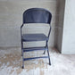 クラリン CLARIN オールスチール フォールディングチェア ALL STEEL FOLDING CHAIR エーシェイプ A shape ネイビー A♪