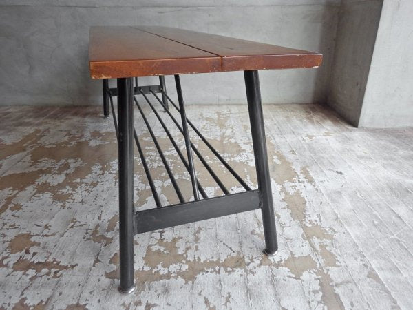 ジャーナルスタンダードファニチャー journal standard Furniture サンク SENS ベンチ オーク材 アイアン ♪