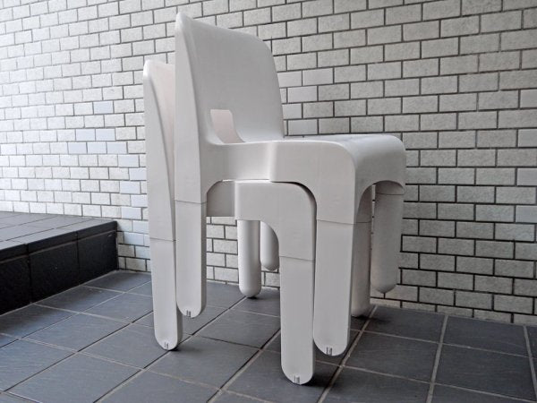 カルテル Kartell クラシカルチェア  Classical Chair 4867 ジョエ・コロンボ Joe Colombo ホワイト A ■