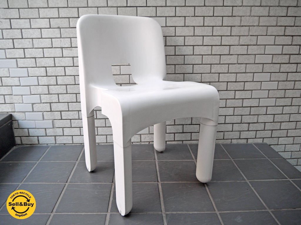 カルテル Kartell クラシカルチェア  Classical Chair 4867 ジョエ・コロンボ Joe Colombo ホワイト B ■