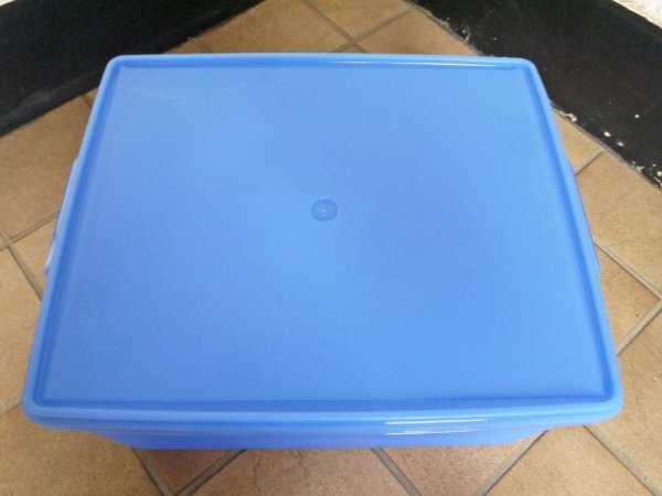 タッパーウェア Tupperware ディープスーパーケース ブルー Super Case 31L 70s～80s ビンテージ 美品 ◇