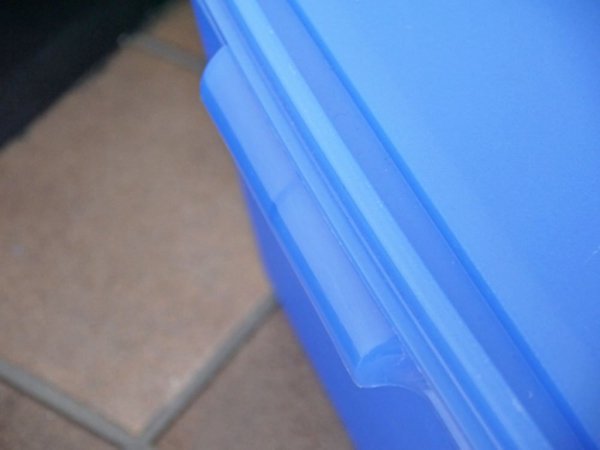 タッパーウェア Tupperware ディープスーパーケース ブルー Super Case 31L 70s～80s ビンテージ 美品 ◇