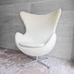 アルネ・ヤコブセン Arne Jacobsen エッグチェア Egg chair リプロダクト品 合皮 アイボリー ♪