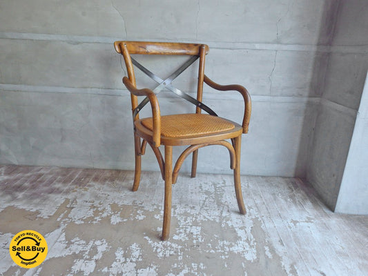 ノットアンティークス knot antiques クロスバック アーム チェア 3 X-BACK ARM CHAIR III CRASH GATE 取扱 B ♪