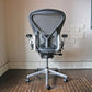 ハーマンミラー HermanMiller アーロンチェア Bサイズ ポスチャーフィット フル装備 タキシードブラック ◎