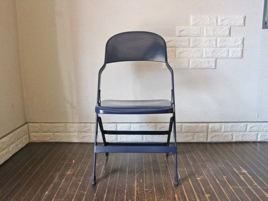 クラリン CLARIN オールスチール フォールディングチェア ALL STEEL FOLDING CHAIR エーシェイプ A shape ネイビー A ◎