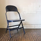 クラリン CLARIN オールスチール フォールディングチェア ALL STEEL FOLDING CHAIR エーシェイプ A shape ネイビー B ◎