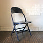 クラリン CLARIN オールスチール フォールディングチェア ALL STEEL FOLDING CHAIR エーシェイプ A shape ネイビー D ◎