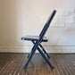 クラリン CLARIN オールスチール フォールディングチェア ALL STEEL FOLDING CHAIR エーシェイプ A shape ネイビー D ◎