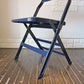 クラリン CLARIN オールスチール フォールディングチェア ALL STEEL FOLDING CHAIR エーシェイプ A shape ネイビー D ◎