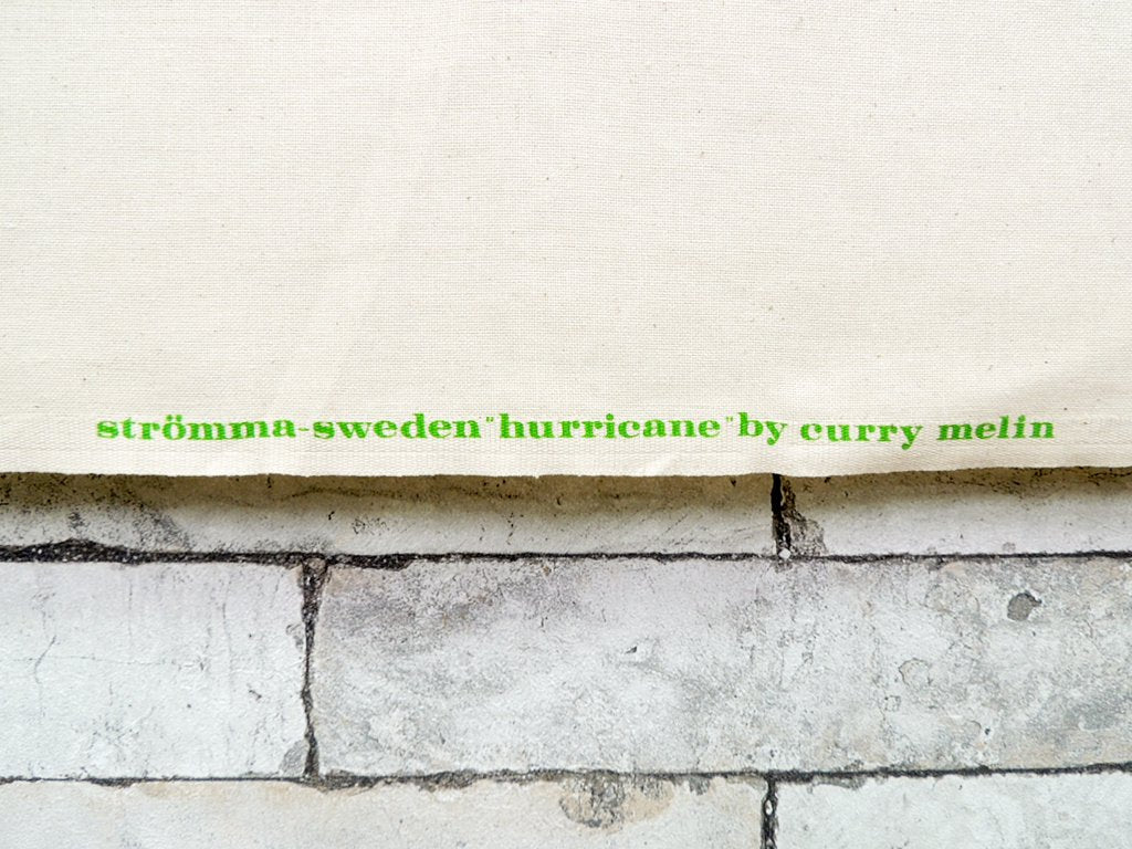 Strömma Sweden ハリケーン Hurricane ビンテージ ファブリック Curry Melin 125×126cm ミッドセンチュリー ●