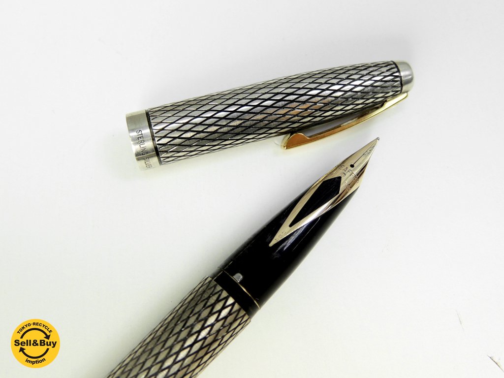 シェーファー SHEAFFER インペリアル Imperial 銀製 万年筆 ペン先 14K ●