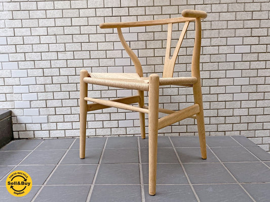 カールハンセン＆サン Carl Hansen & son Yチェア CH24 オーク材 ソープフィニッシュ 日本仕様 座面張替済み ハンス・J・ウェグナー 北欧 デンマーク ■