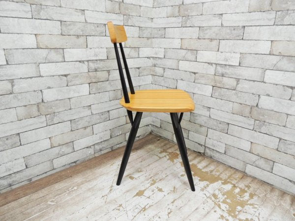 アルテック Artek ピルッカ チェア pirkka chair ハニー × ブラック パイン材 バーチ材 イルマリ・タピオヴァーラ SCOPE別注 証明書・説明書付 美品 ●