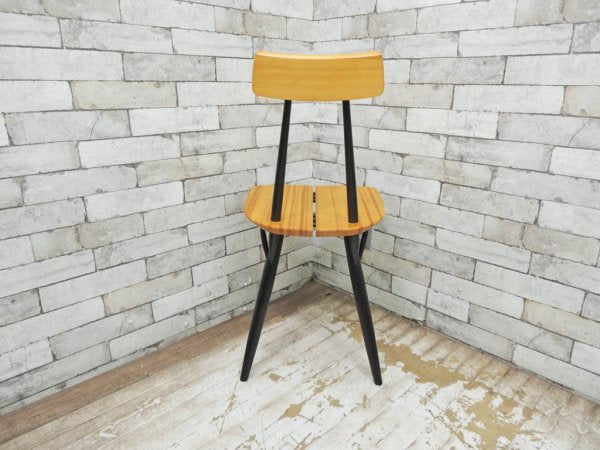 アルテック Artek ピルッカ チェア pirkka chair ハニー × ブラック パイン材 バーチ材 イルマリ・タピオヴァーラ SCOPE別注 証明書・説明書付 美品 ●