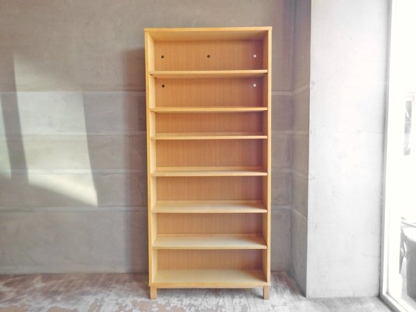 無印良品 MUJI 組み合わせて使える木製収納 本棚 シェルフ ミドルタイプ 奥行21cm B♪