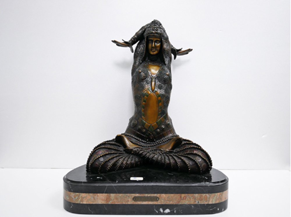 デメートル・シパリュス d.h.chiparus ブロンズ像 女性像 シヴァ Shiva ●