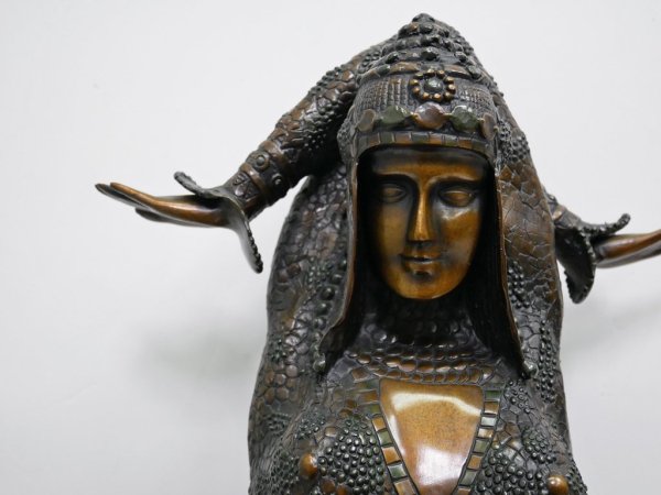 デメートル・シパリュス d.h.chiparus ブロンズ像 女性像 シヴァ Shiva ●