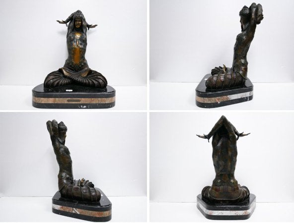 デメートル・シパリュス d.h.chiparus ブロンズ像 女性像 シヴァ Shiva ●