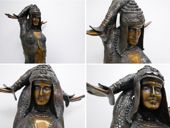 デメートル・シパリュス d.h.chiparus ブロンズ像 女性像 シヴァ Shiva ●