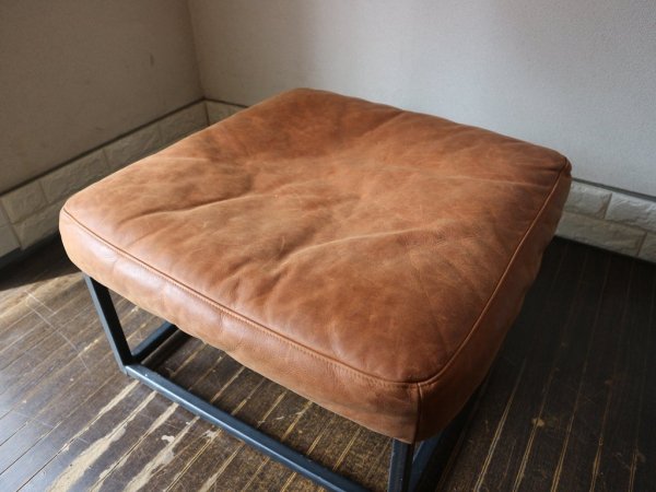 アクメ ファニチャー ACME Furniture アービン オットマン IRVIN OTTOMAN レザー × アイアン ◎