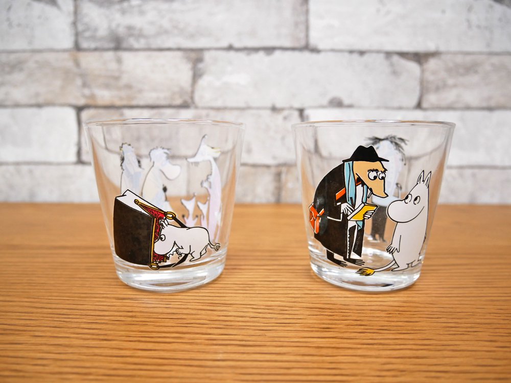 イッタラ iittala ムーミン タンブラー グラス 2客セット 廃盤 希少 ●
