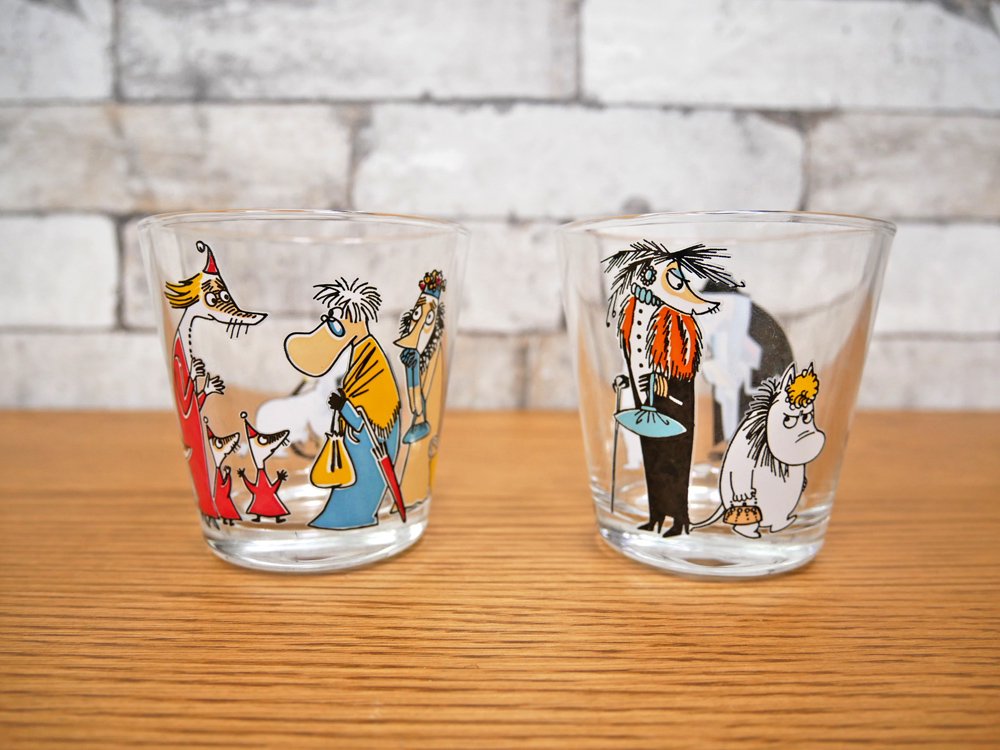 イッタラ iittala ムーミン タンブラー グラス 2客セット 廃盤 希少 ●