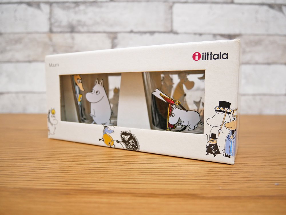 イッタラ iittala ムーミン タンブラー グラス 2客セット 廃盤 希少 ●